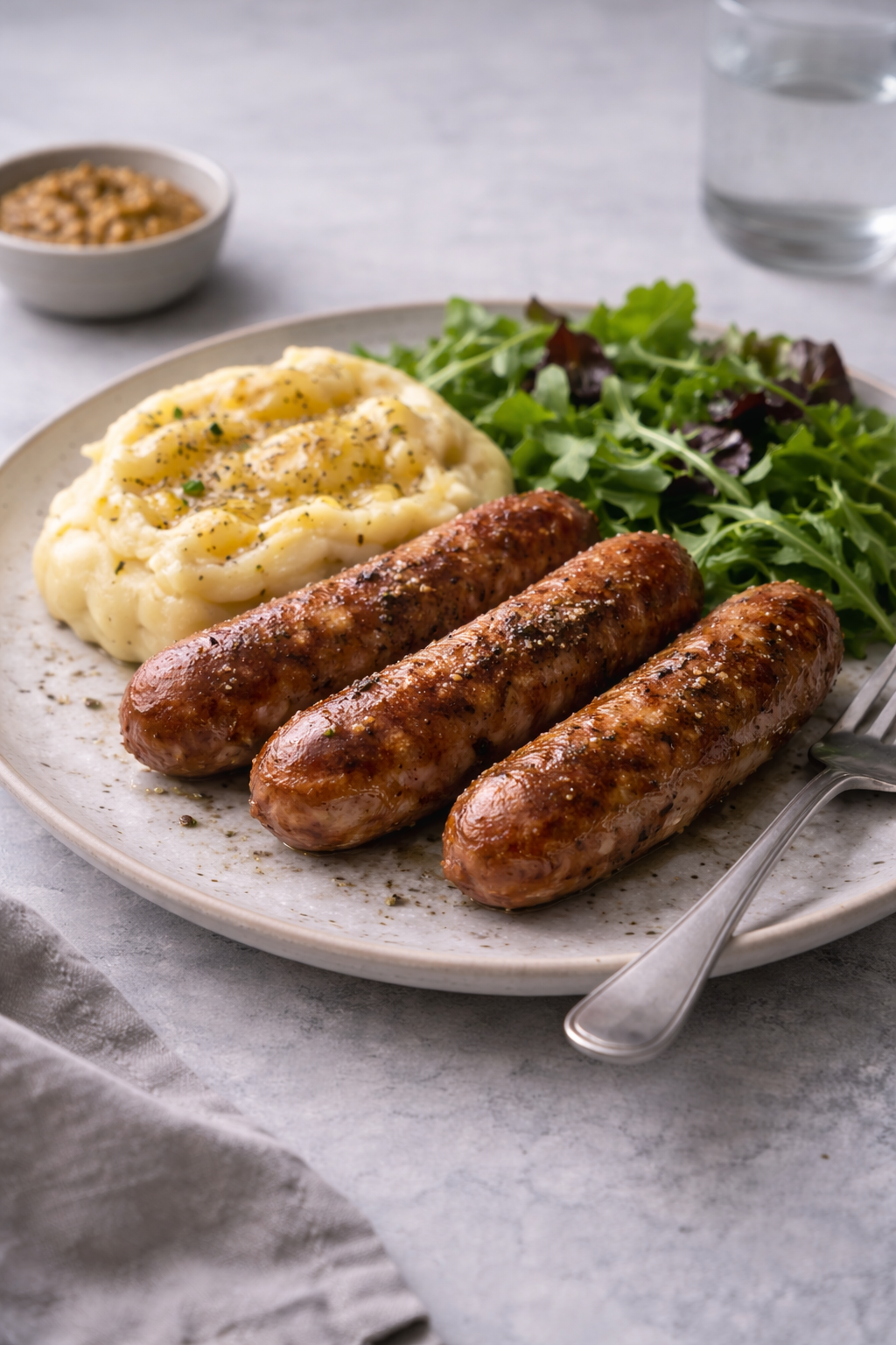 Air fryer sausages cooked quickly for hot dogs or an easy everyday meal with minimal effort.