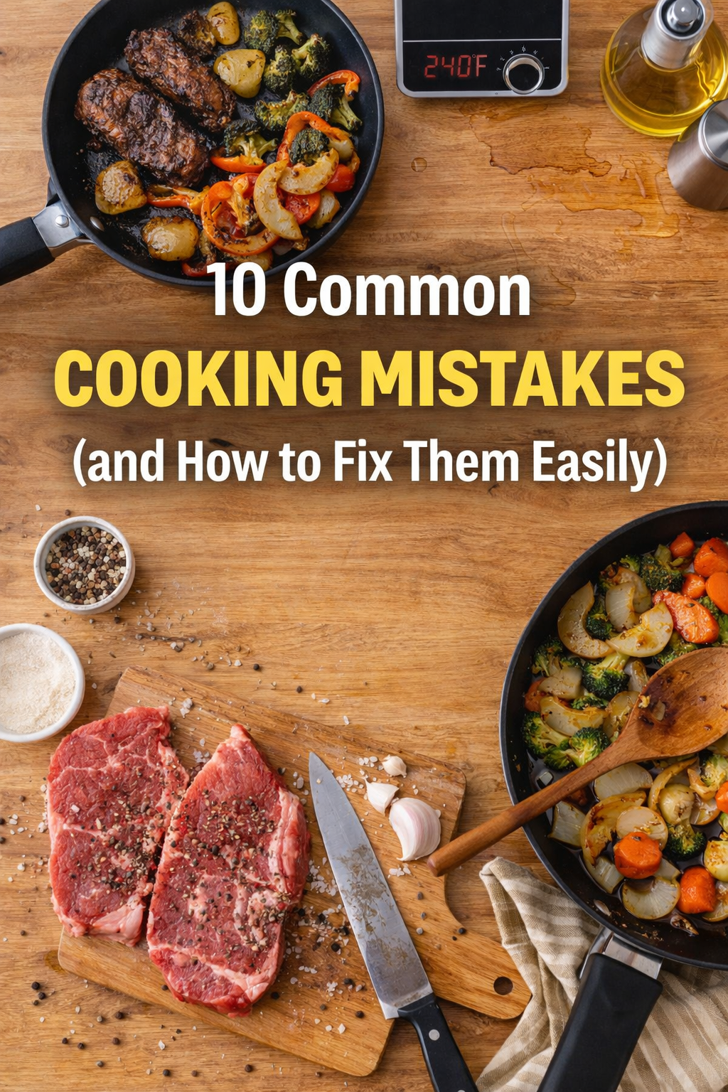10 common cooking mistakes and how to fix them kitchen mistakes guide